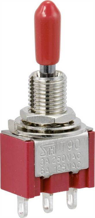Produktbild: TRU COMPONENTS TC-9353984 Wippschalter 250 V/AC 3A 1 x Ein/Aus/Ein rastend 1St.