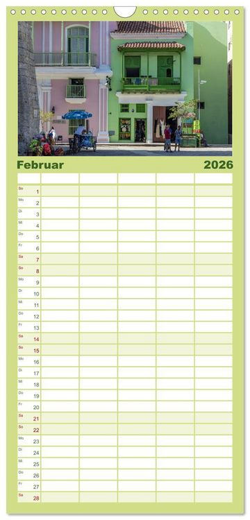 Produktbild: Familienplaner 2026 - Kuba - Ein ganzes Jahr Karibikflair mit 5 Spalten (Wandkalender, 21 x 45 cm) CALVENDO