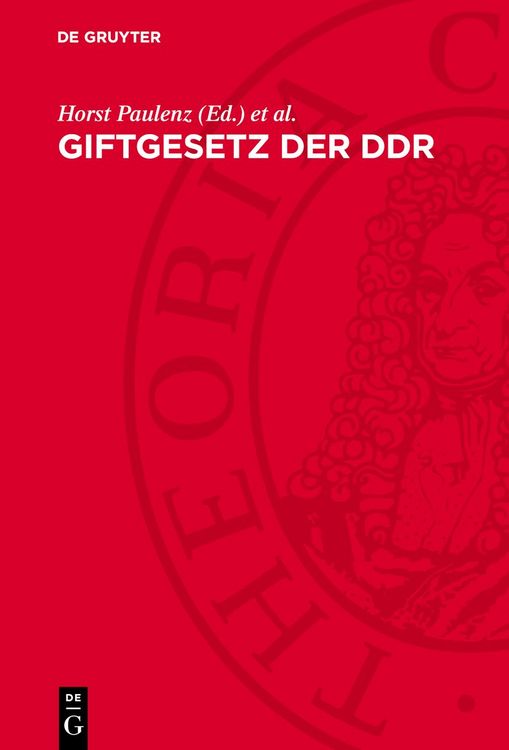 Produktbild: Giftgesetz der DDR