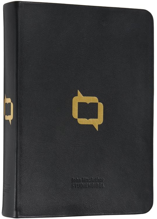 Produktbild: MacArthur Studienbibel &ndash; Schlachter 2000 (Softcover, schwarz, edler Rotgoldschnitt)