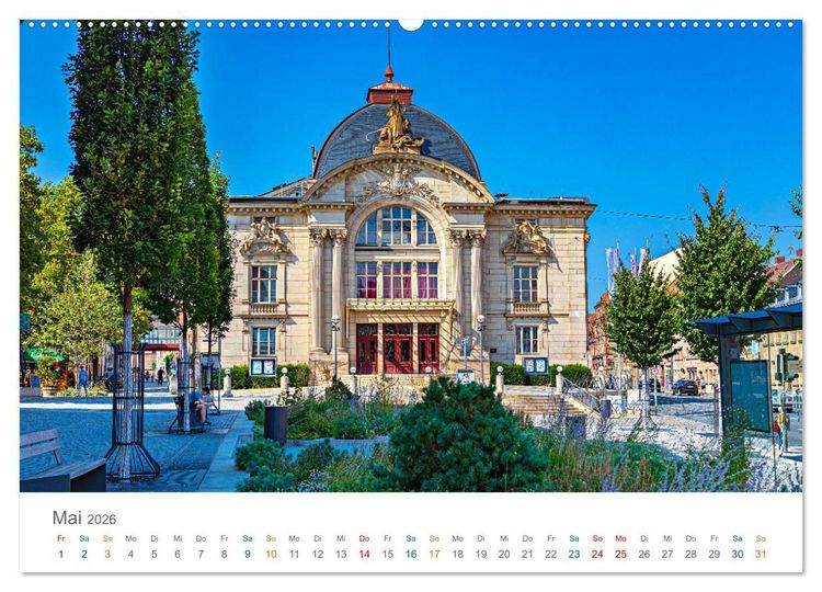 Produktbild: F&uuml;rth - die Denkmalstadt (hochwertiger Premium Wandkalender 2026 DIN A2 quer), Kunstdruck in Hochglanz
