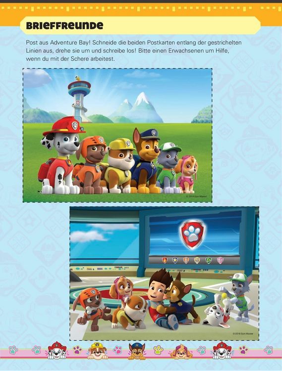 Produktbild: Paw Patrol Spa&szlig;-Set I Basteln - R&auml;tseln - Stickern