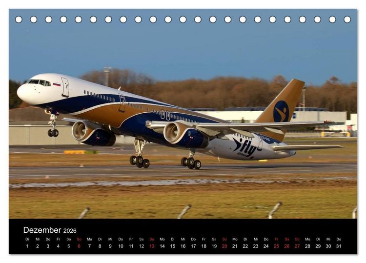 Produktbild: Faszination Flugzeug (Tischkalender 2026 DIN A5 quer), CALVENDO Monatskalender
