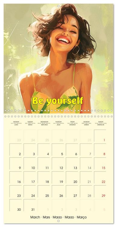 Produktbild: Welcome Beautiful Life. Quotes to brighten your year (Wall Calendar 2026 12 &times; 12 Inch) CALVENDO 12 Month Wall Calendar