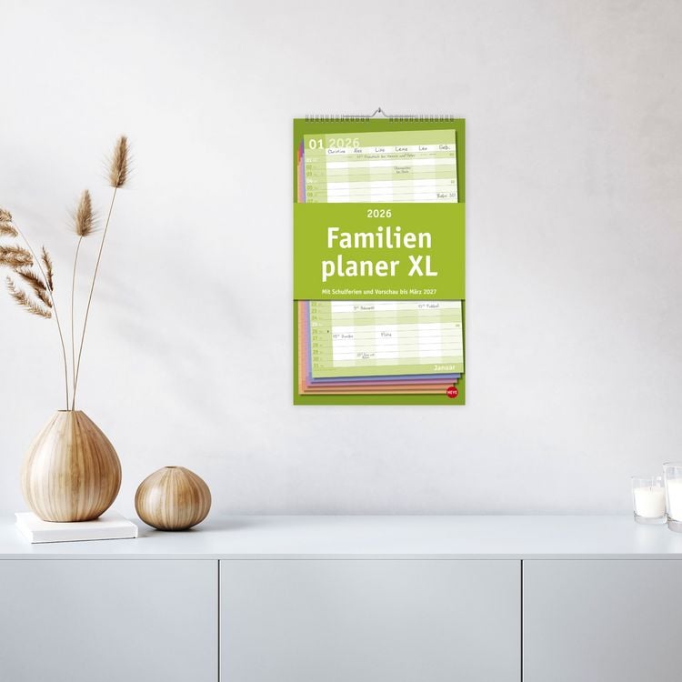 Produktbild: Basic Familienplaner XL 2026