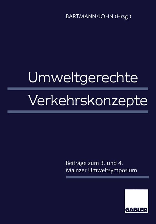 Produktbild: Umweltgerechte Verkehrskonzepte