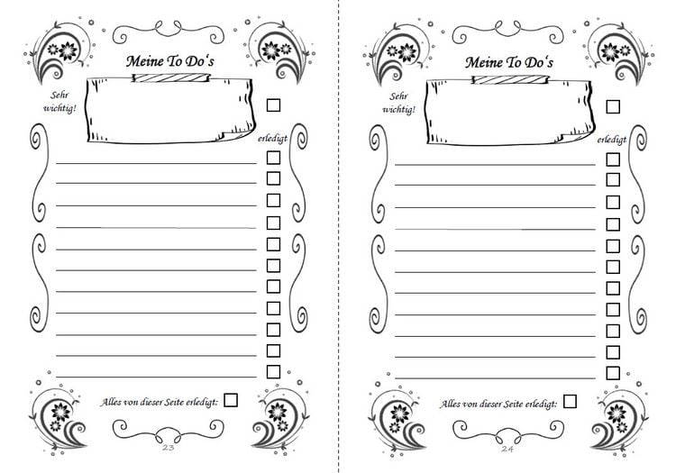 Produktbild: Mein To Do Listen Organizer