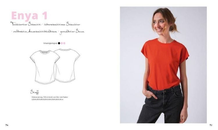 Produktbild: Jersey-T-Shirts n&auml;hen