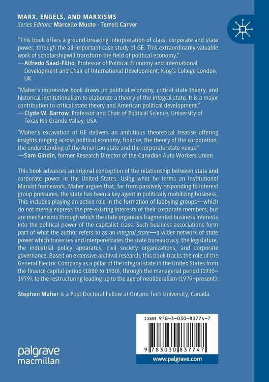 Produktbild: Corporate Capitalism and the Integral State