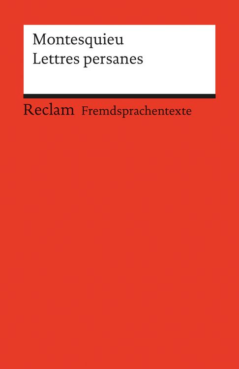 Produktbild: Lettres persanes. Auswahl