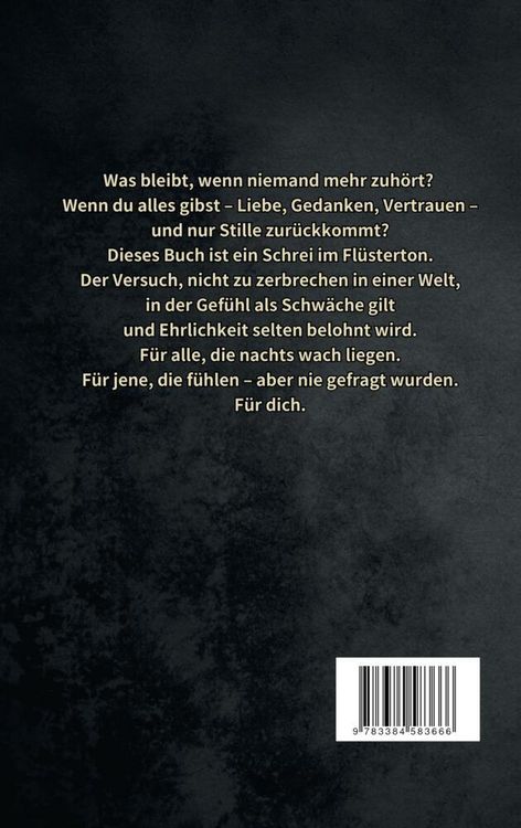 Produktbild: Keiner h&ouml;rt zu &ndash; also red ich mit mir selbst: Poetische Texte &uuml;ber Autismus, Schmerz & Selbstfindung