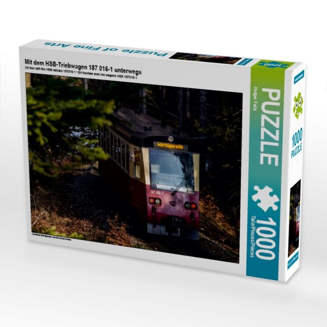 Produktbild: Mit dem HSB-Triebwagen 187 016-1 unterwegs (Puzzle)