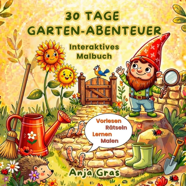 Produktbild: 30 Tage Garten-Abenteuer - Interaktives Malbuch