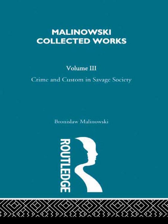 Produktbild: Crime and Custom in Savage Society