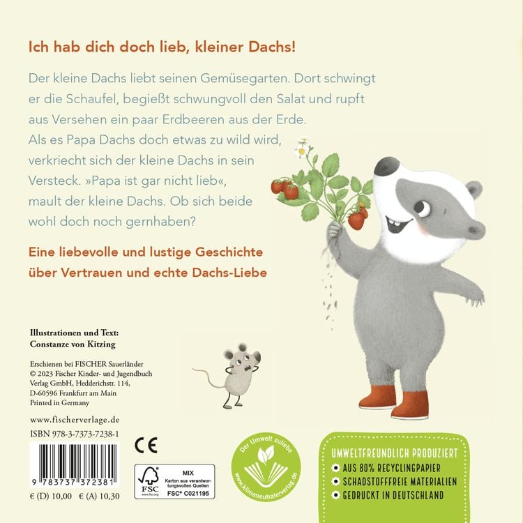 Produktbild: "Ich hab dich lieb", sagt der kleine Dachs