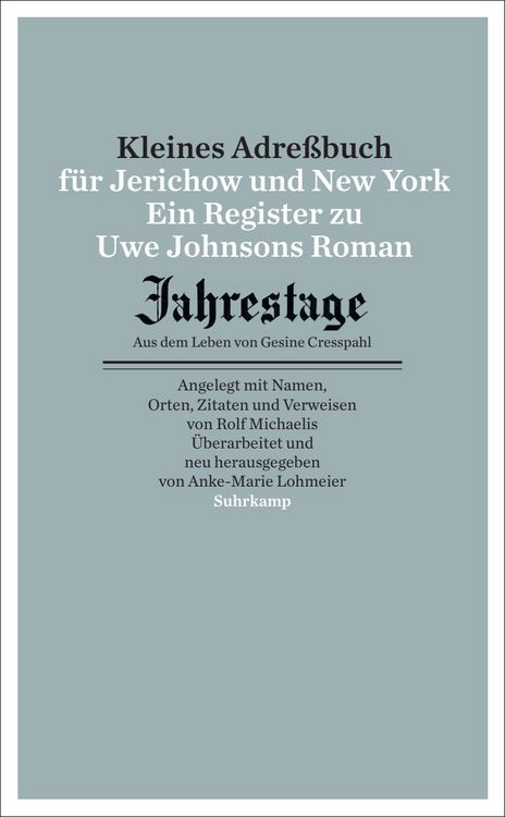 Produktbild: Kleines Adressbuch f&uuml;r Jerichow und New York