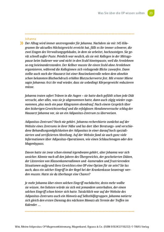 Produktbild: Meine Adipositas-OP. Magenverkleinerung, Magenband, Bypass & Co.