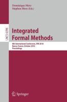 Produktbild: Integrated Formal Methods