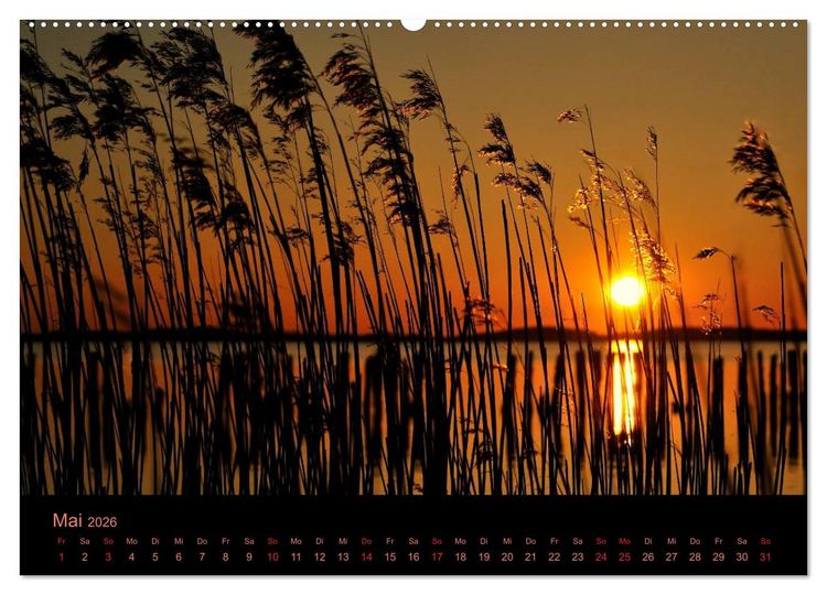 Produktbild: Sonnenuntergang (Wandkalender 2026 DIN A2 quer), CALVENDO Monatskalender