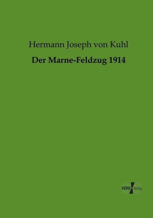 Produktbild: Der Marne-Feldzug 1914