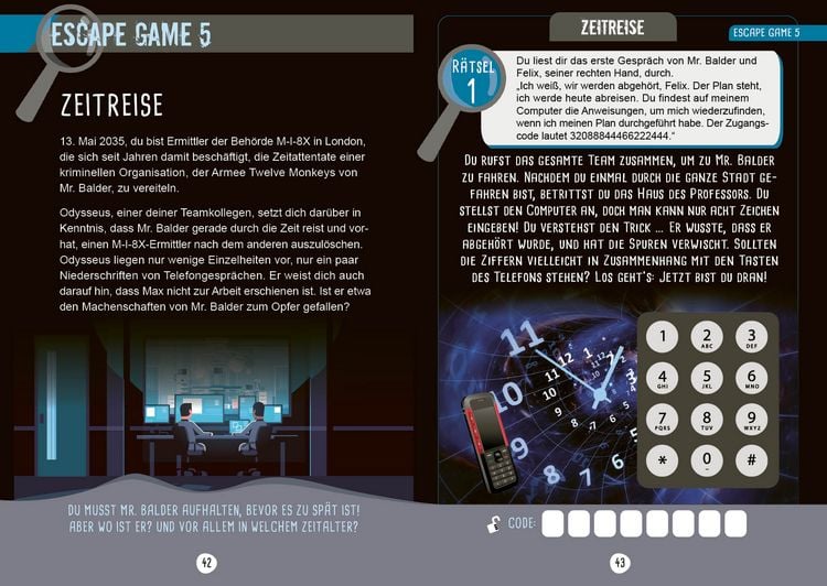 Produktbild: Escape Games Level 5 (lila) &ndash; L&ouml;se die R&auml;tsel! &ndash; 9 Escape Games ab der 8. Klasse