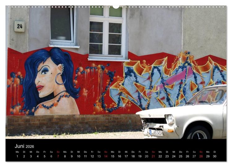 Produktbild: Grafitti 2026 (Wandkalender 2026 DIN A2 quer), CALVENDO Monatskalender