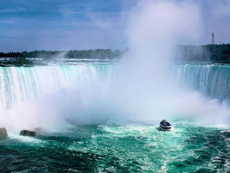 Produktbild: CALVENDO Puzzle Niagaraf&auml;lle - American Falls und Horseshoe Fall | 1000 Teile Lege-Gr&ouml;&szlig;e 64x48cm Foto-Puzzle f&uuml;r gl&uuml;ckliche Stunden