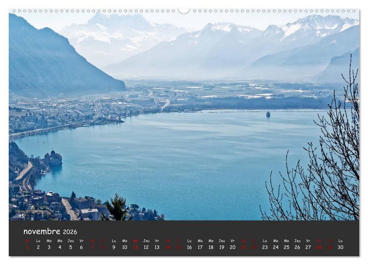 Produktbild: Au fil de l'eau... LAC LEMAN (Calendrier mural 2026 DIN A2 vertical) calendrier de bureau