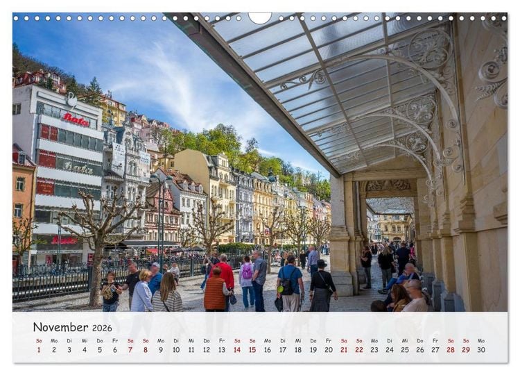 Produktbild: Karlsbad / Karlovy Vary - Kleinod im Westb&ouml;hmischen B&auml;derdreieck (Wandkalender 2026 DIN A3 quer), CALVENDO Monatskalender