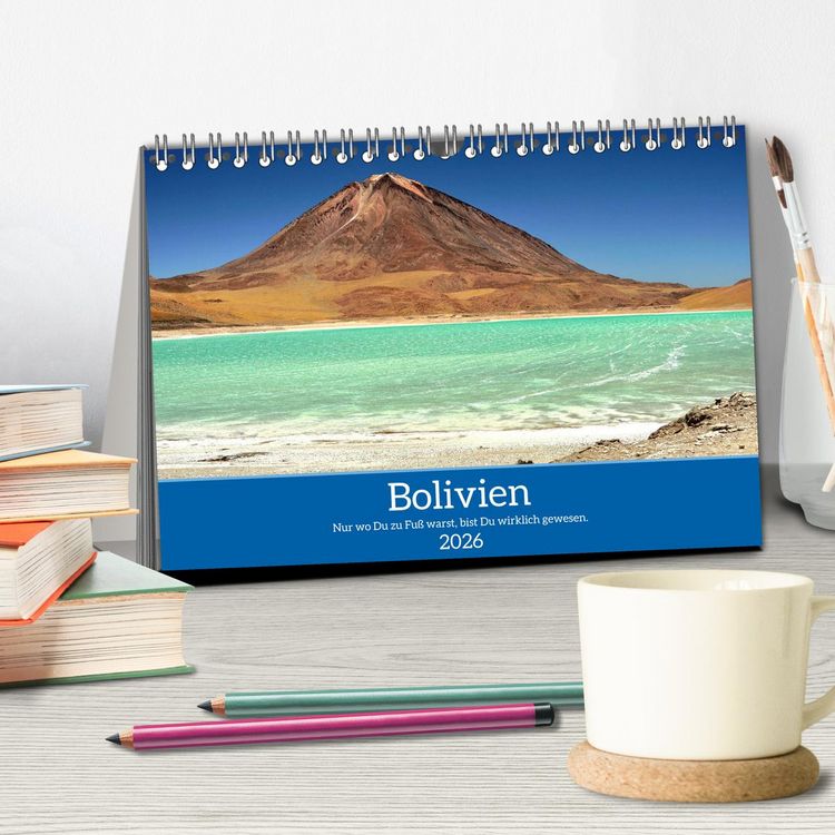 Produktbild: Bolivien - Eine Wanderreise (Tischkalender 2026 DIN A5 quer), CALVENDO Monatskalender