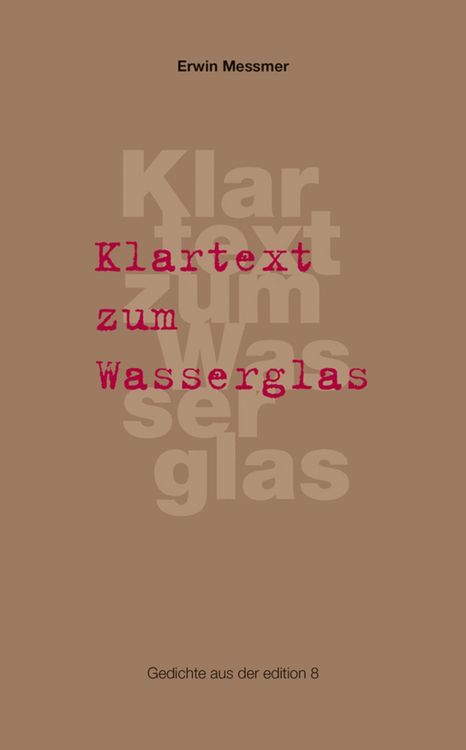 Produktbild: Klartext zum Wasserglas