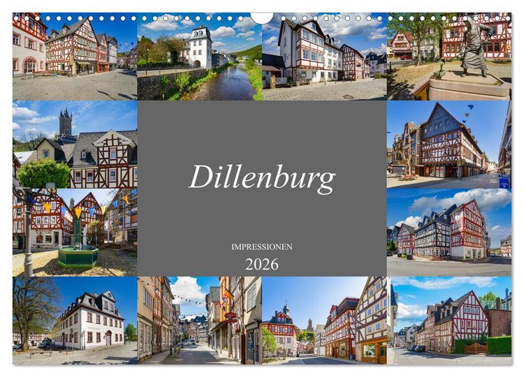 Produktbild: Dillenburg Impressionen (Wandkalender 2026 DIN A3 quer), CALVENDO Monatskalender