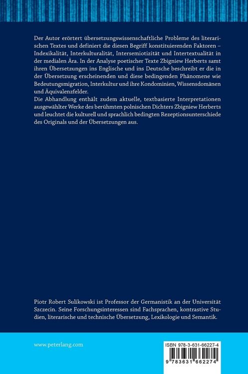 Produktbild: Der literarische Text und I-Faktoren in der &Uuml;bersetzung