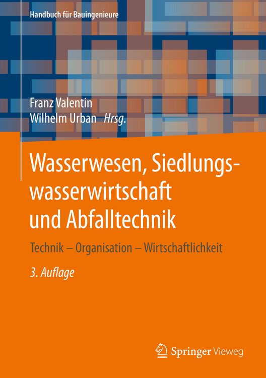 Produktbild: Wasserwesen, Siedlungswasserwirtschaft und Abfalltechnik