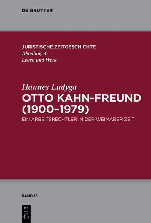 Produktbild: Otto Kahn-Freund (1900&ndash;1979)