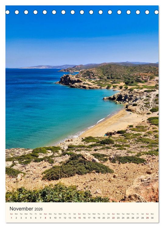 Produktbild: A feast for the eyes - Crete (Desk Calendar 2026 DIN A5 portrait), CALVENDO 12 Month DeskCalendar