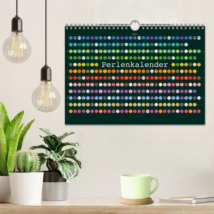 Produktbild: Perlenkalender (Wandkalender 2027 DIN A4 quer), CALVENDO Monatskalender