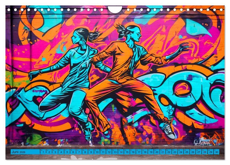 Produktbild: Lebensart Hip Hop (Wandkalender 2026 DIN A4 quer), CALVENDO Monatskalender