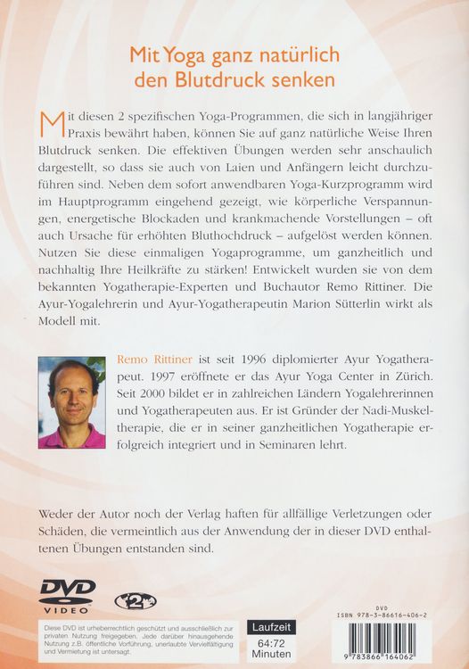 Produktbild: Yogatherapie bei hohem Blutdruck