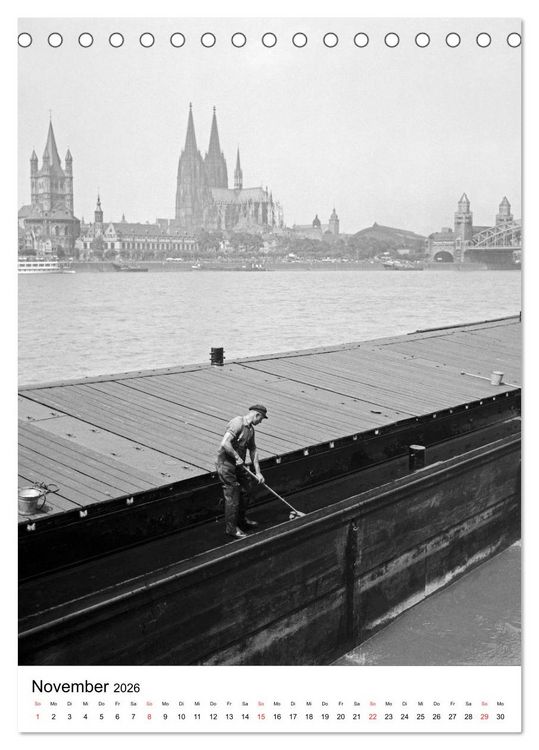 Produktbild: Zeitreise K&ouml;ln 1930er Jahre. Fotograf: Karl Heinrich L&auml;mmel (Tischkalender 2026 DIN A5 hoch), CALVENDO Monatskalender