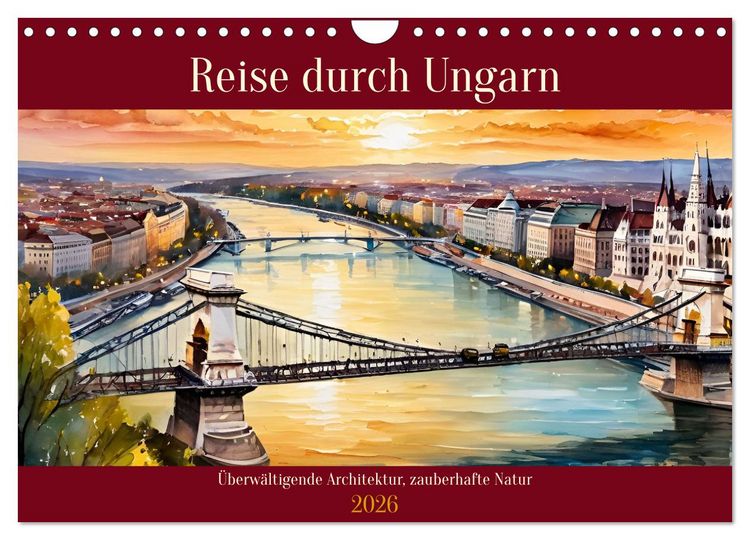 Produktbild: Reise durch Ungarn (Wandkalender 2026 DIN A4 quer), CALVENDO Monatskalender