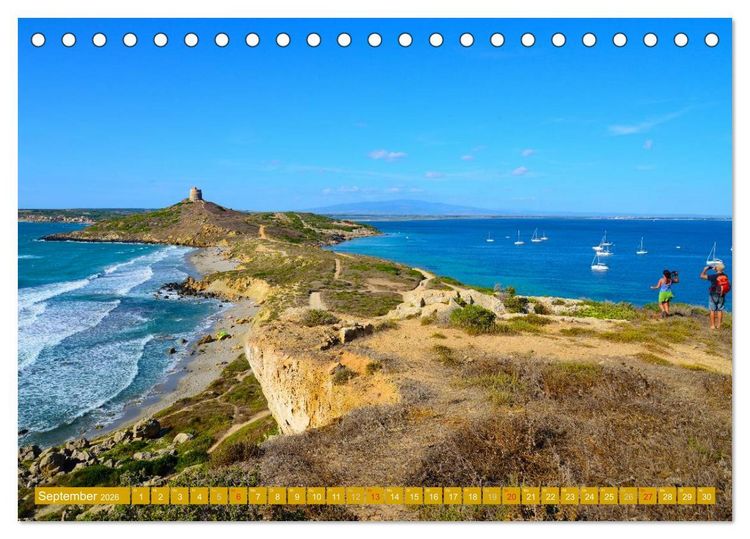 Produktbild: Sardiniens magische K&uuml;sten (Tischkalender 2026 DIN A5 quer), CALVENDO Monatskalender