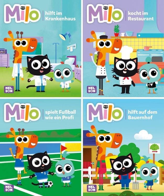 Produktbild: Nelson Mini-Bücher: 4er Milo 1-4