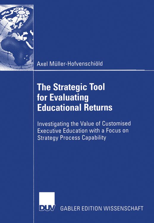 Produktbild: The Strategic Tool for Evaluating Educational Returns
