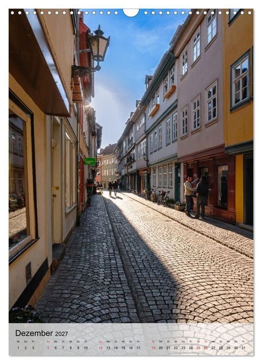 Produktbild: Ein Blick auf Erfurt in Farbe (Wandkalender 2027 DIN A3 hoch), CALVENDO Monatskalender