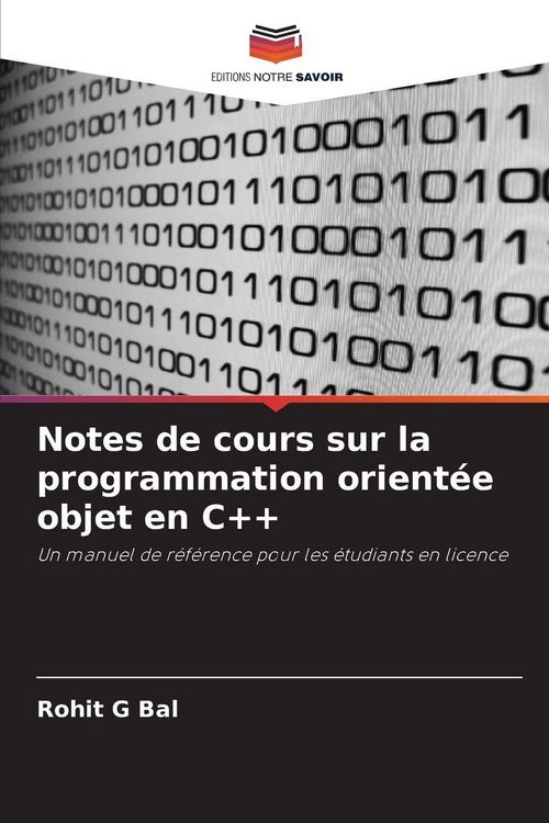 Produktbild: Notes de cours sur la programmation orient&eacute;e objet en C++