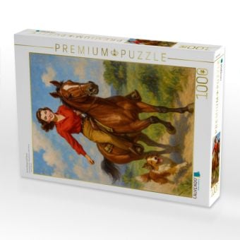 Produktbild: CALVENDO Puzzle Kurzer Galopp nach Hause | 1000 Teile Lege-Gr&ouml;&szlig;e 64x48cm Foto-Puzzle f&uuml;r gl&uuml;ckliche Stunden