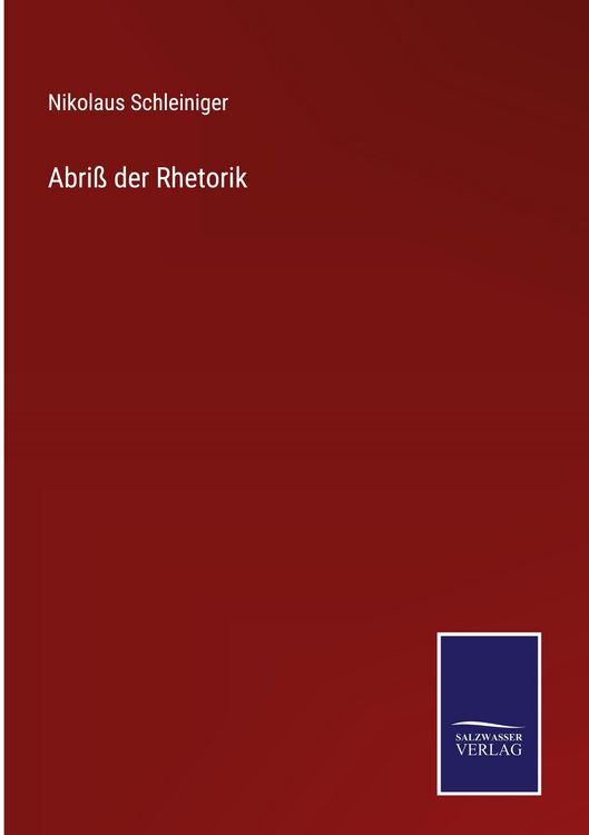 Produktbild: Abri&szlig; der Rhetorik