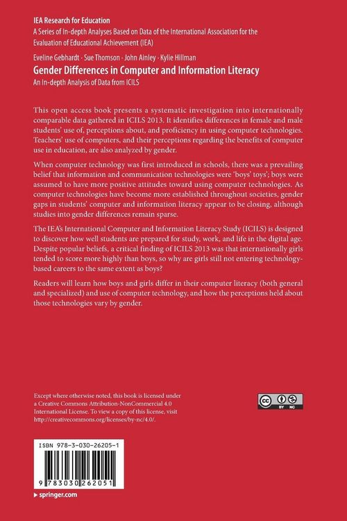 Produktbild: Gender Differences in Computer and Information Literacy