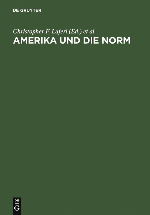 Produktbild: Amerika und die Norm
